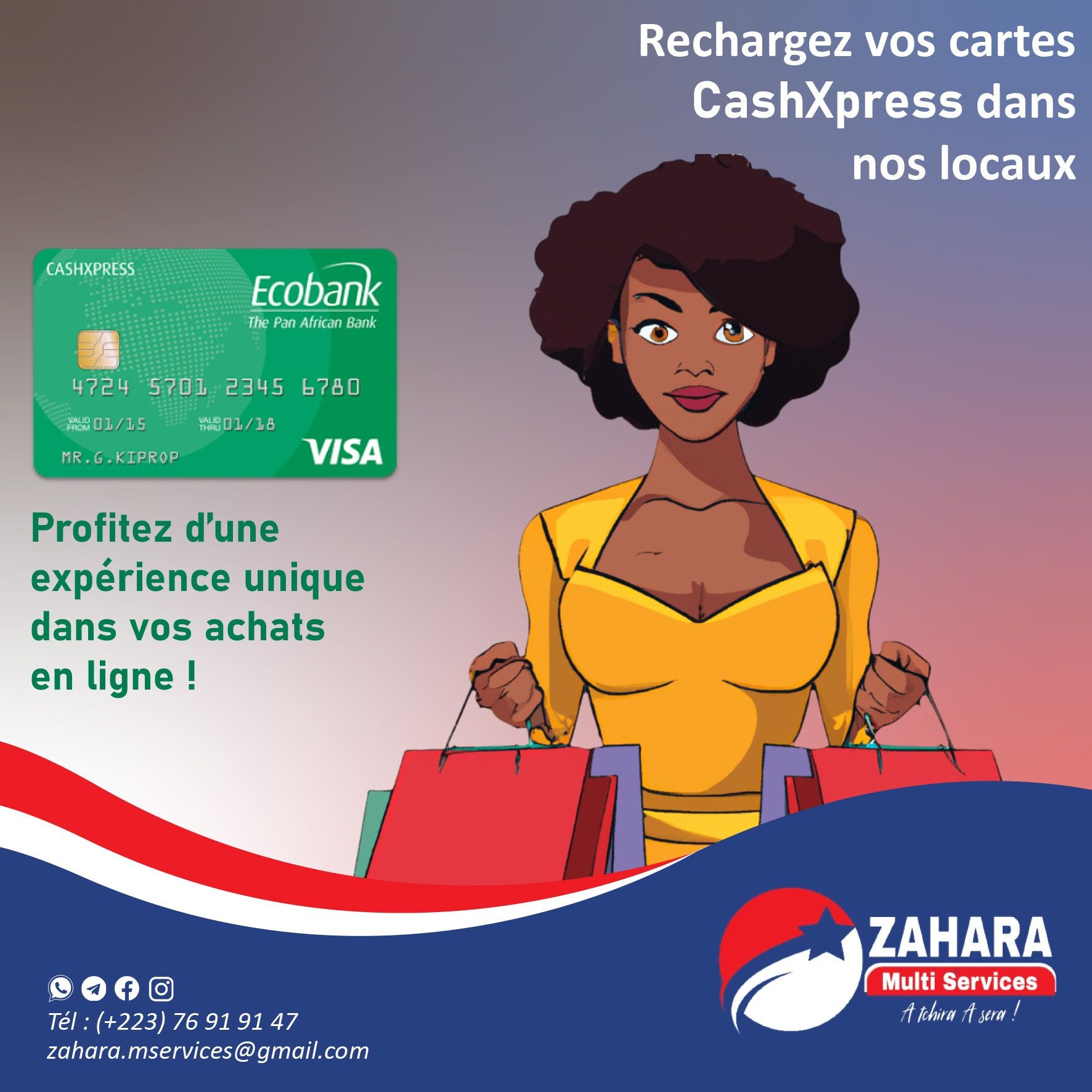 Moyen et frais de recharge