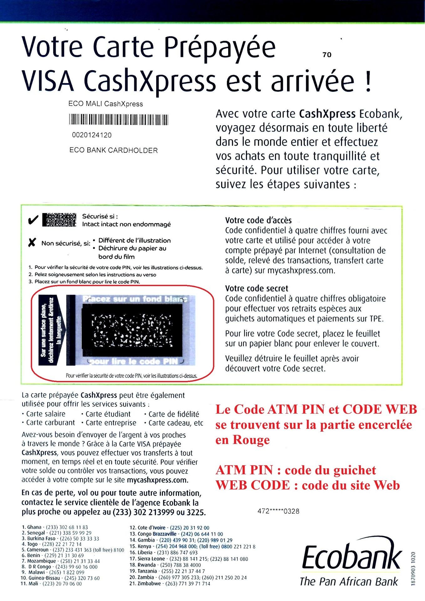 Les Codes PIN